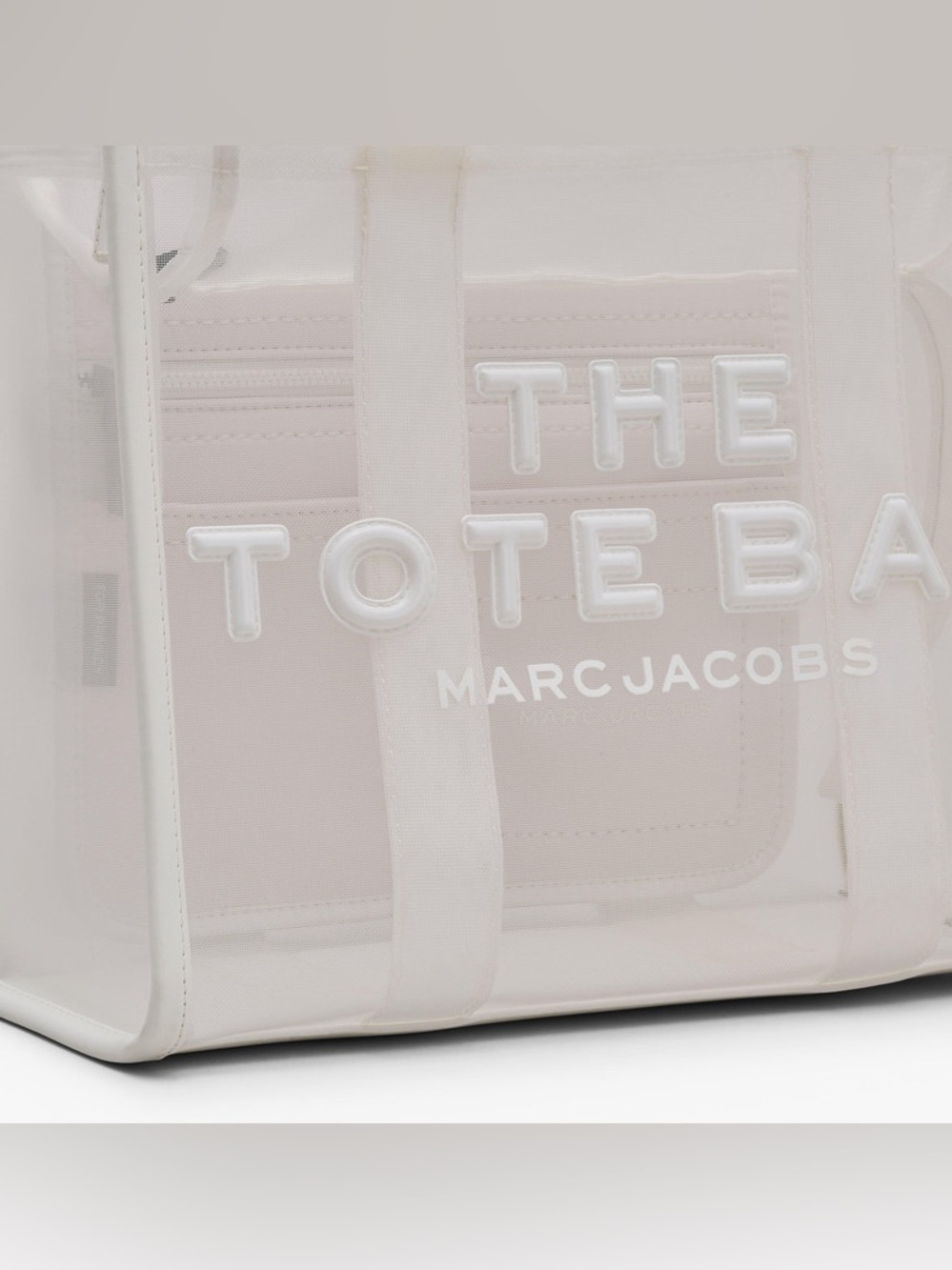 Marc Jacob’s Women’s The Mesh Medium Tote Bag - White - Picture 4 of 16